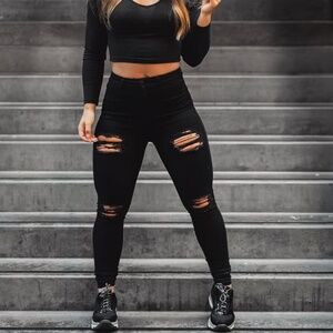 Ripped Fitjeans